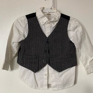 Baby Boy Dress Shirt and Vest